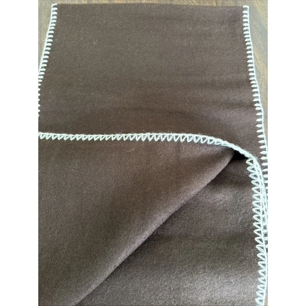 AQUA Women's Whipstitch Scarf Soft and Cozy Chocolate Brown One Size 14